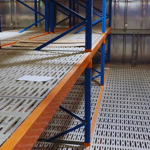 GI gratings for mezzanine and walkway floors