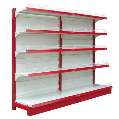Supermarket display shelves for retail stores