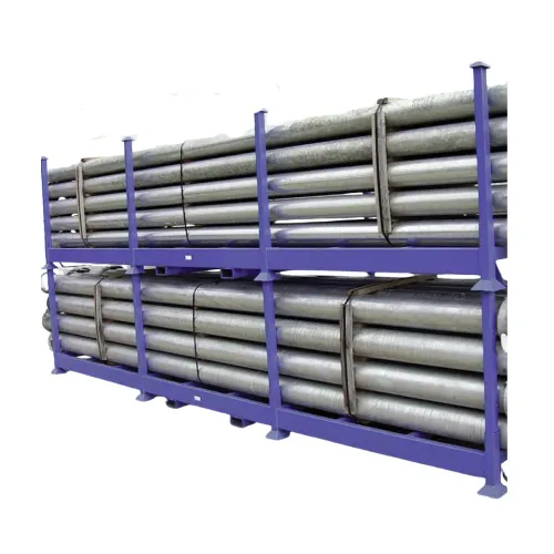 Pipe racking system for steel pipes and tubes